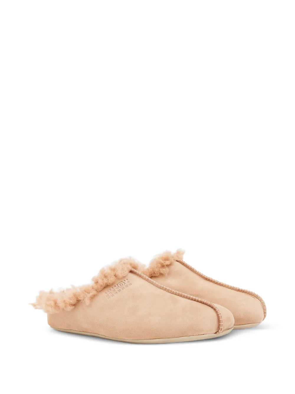 Tan sandals, front view