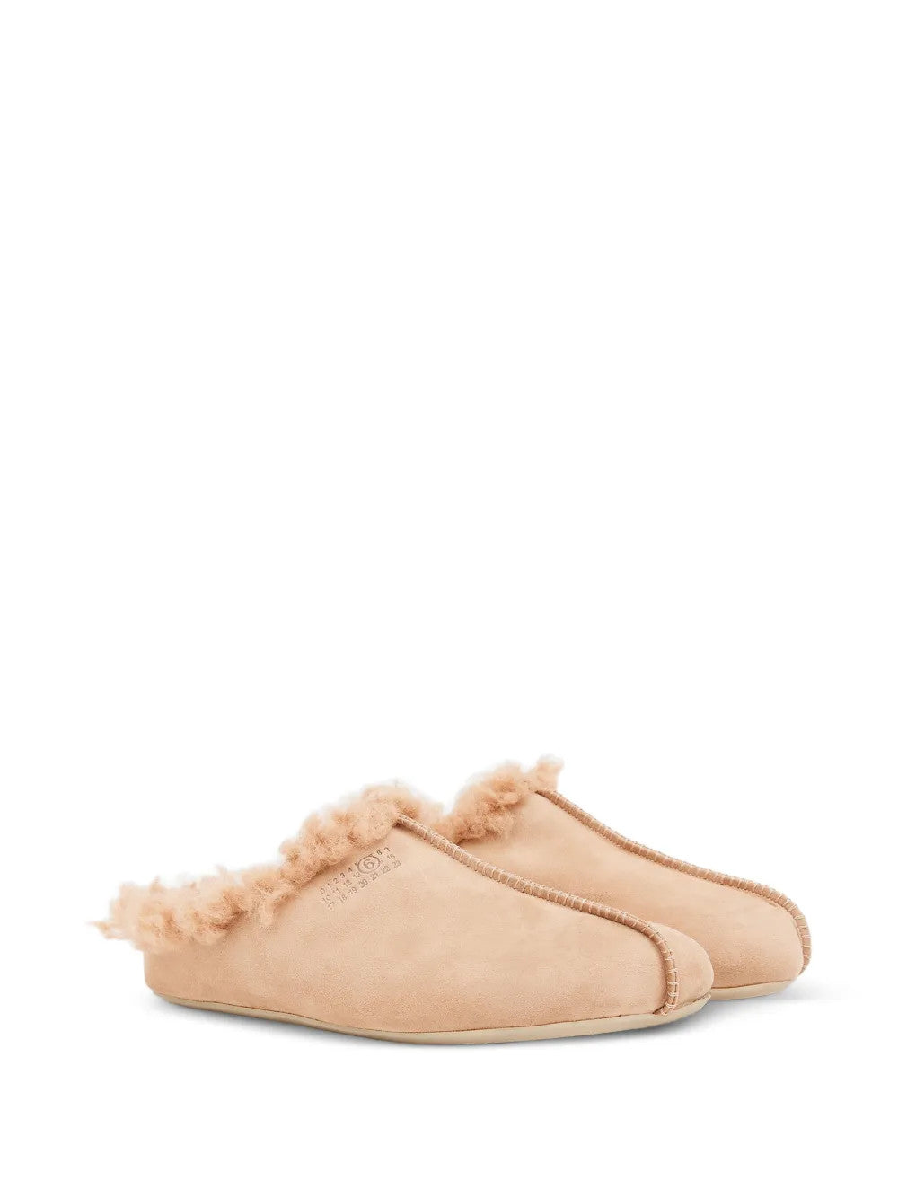 Tan sandals, front view