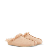 Tan sandals, front view