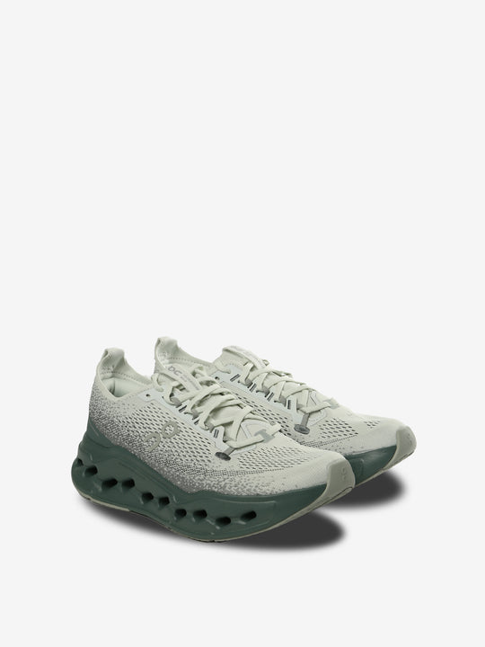 green sneakers, side view