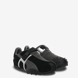 Black and gray shoe,side view