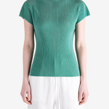 Green shirt worn by a person, showing the shirt fit