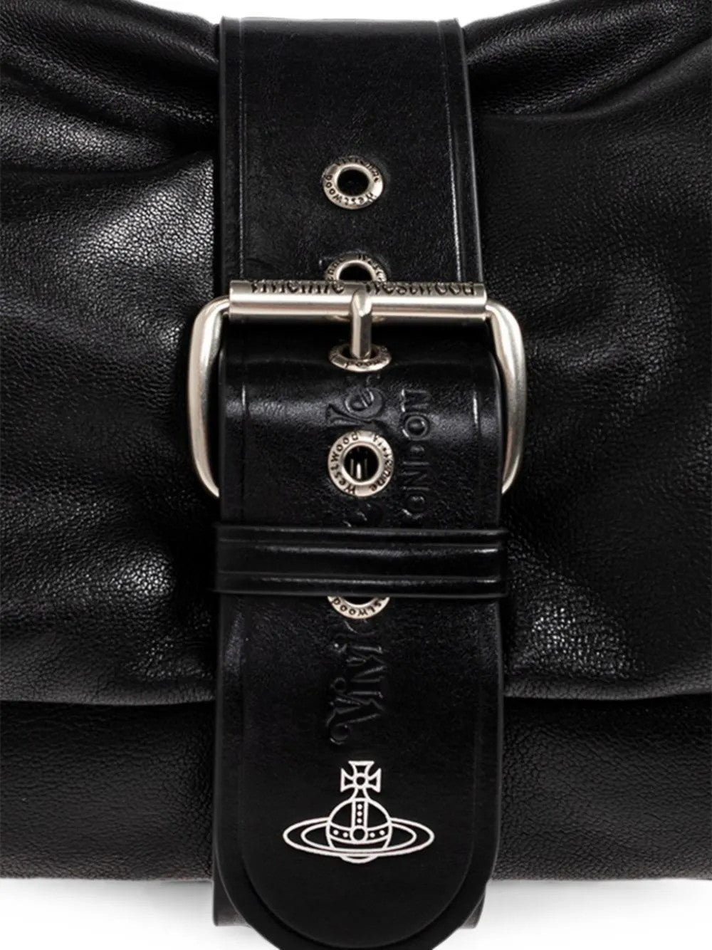 Close up of Black bag, showing detail