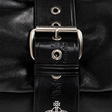 Close up of Black bag, showing detail