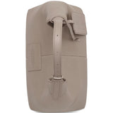 Tan bag, back view