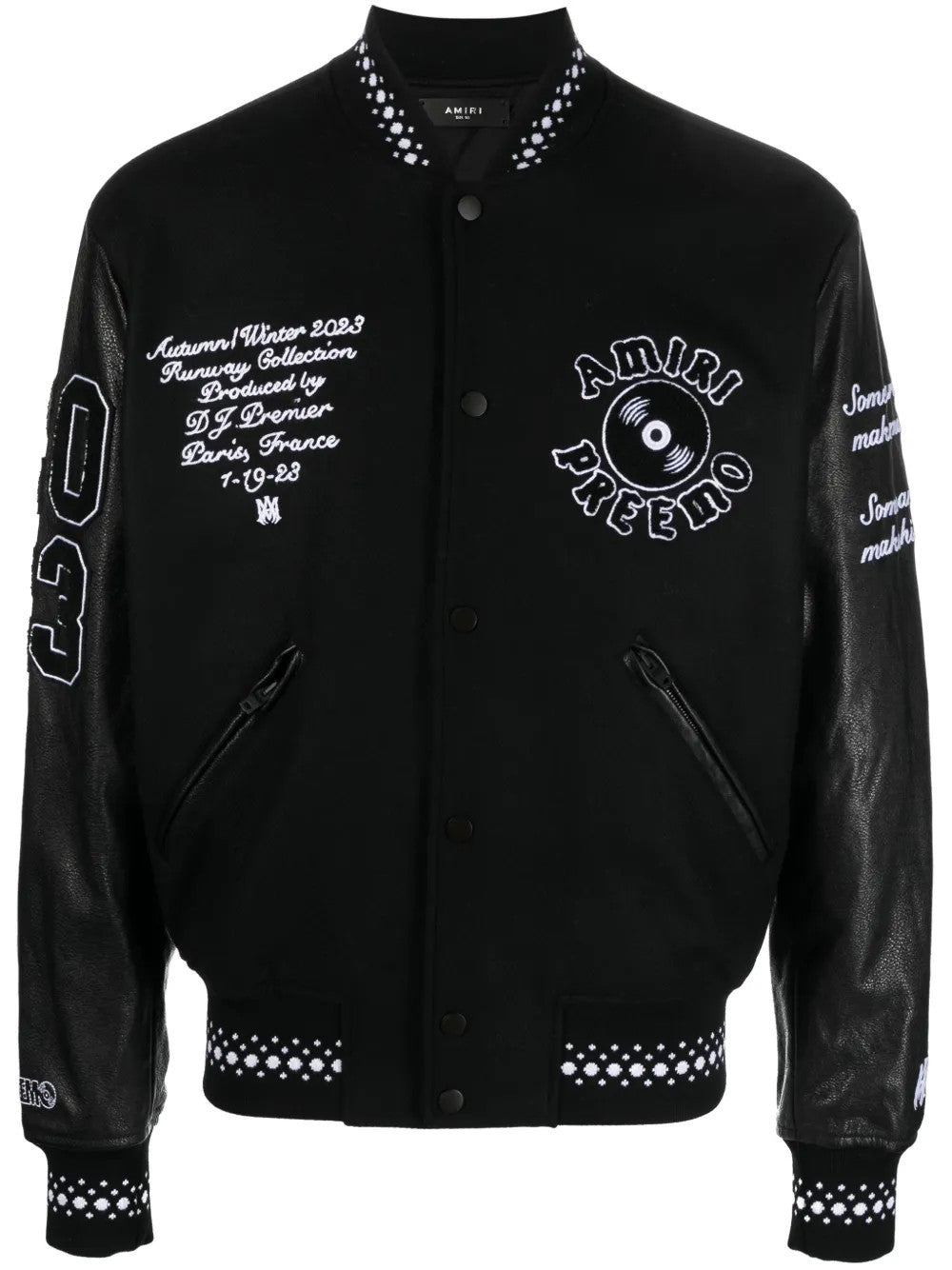 Black jacket, front view
