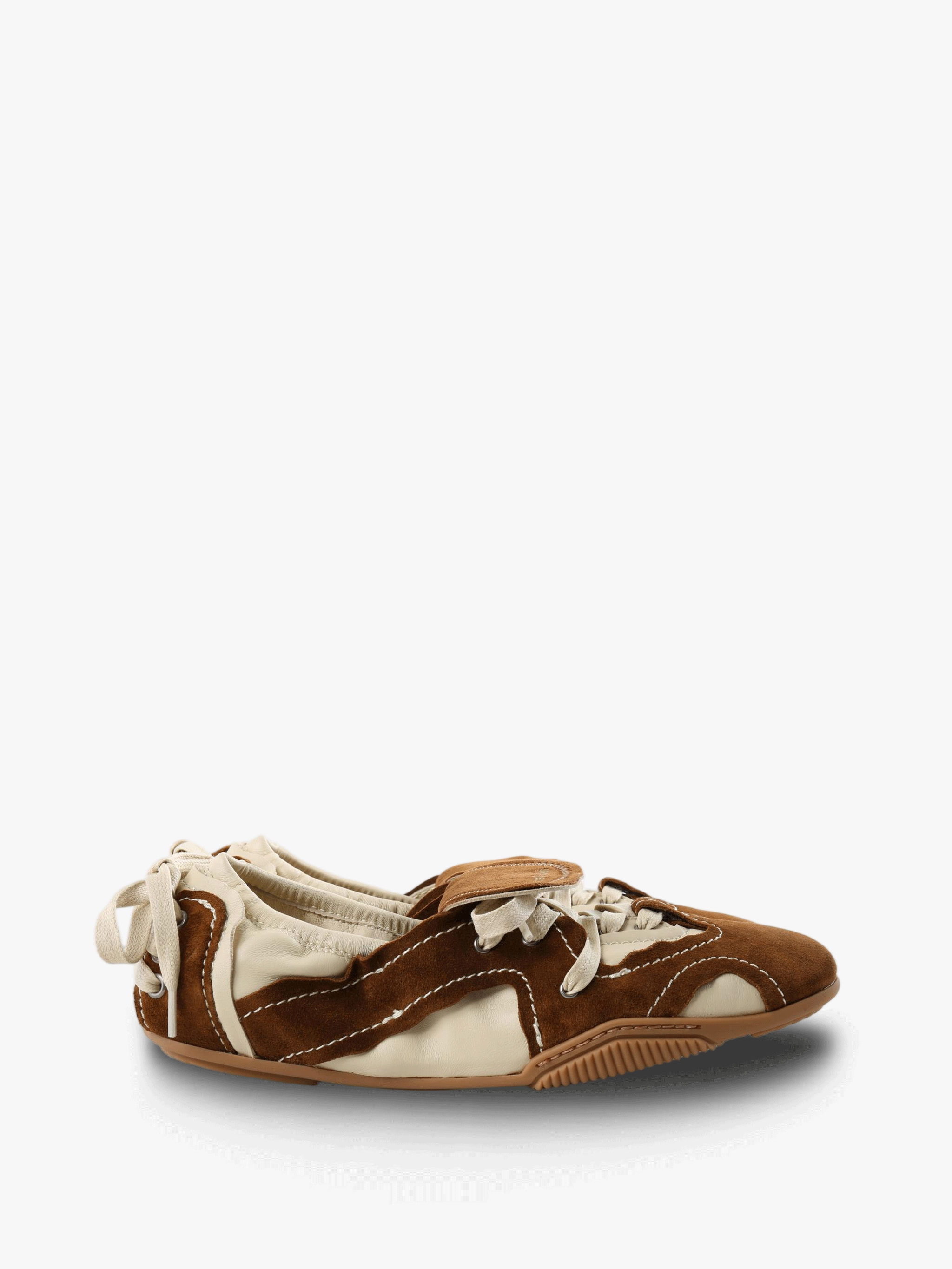 Brown shoes, front view
