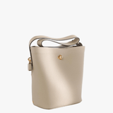Tan bag, front view