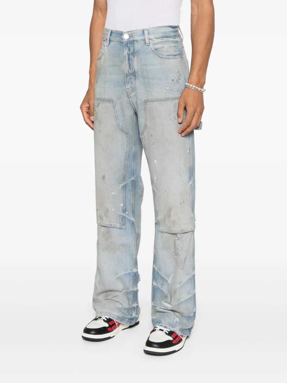 Blue jeans, full body view