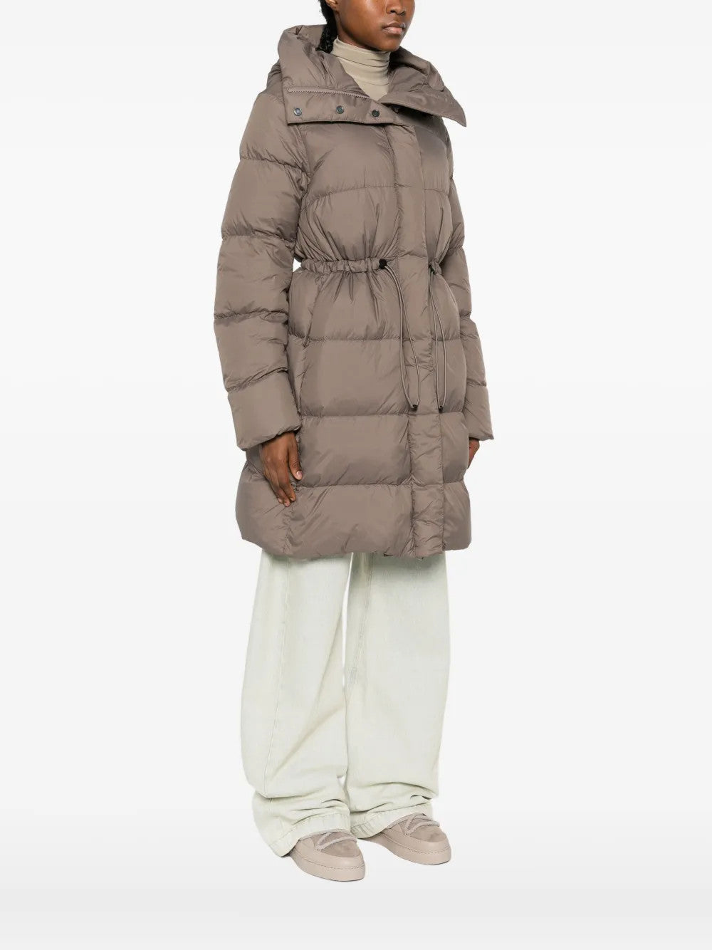 Grey jacket, full body view