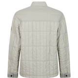 Tan jacket, back view