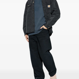 blue sweat, full body view