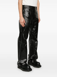 RICK OWENS - Men Coated Denim Geth Jeans