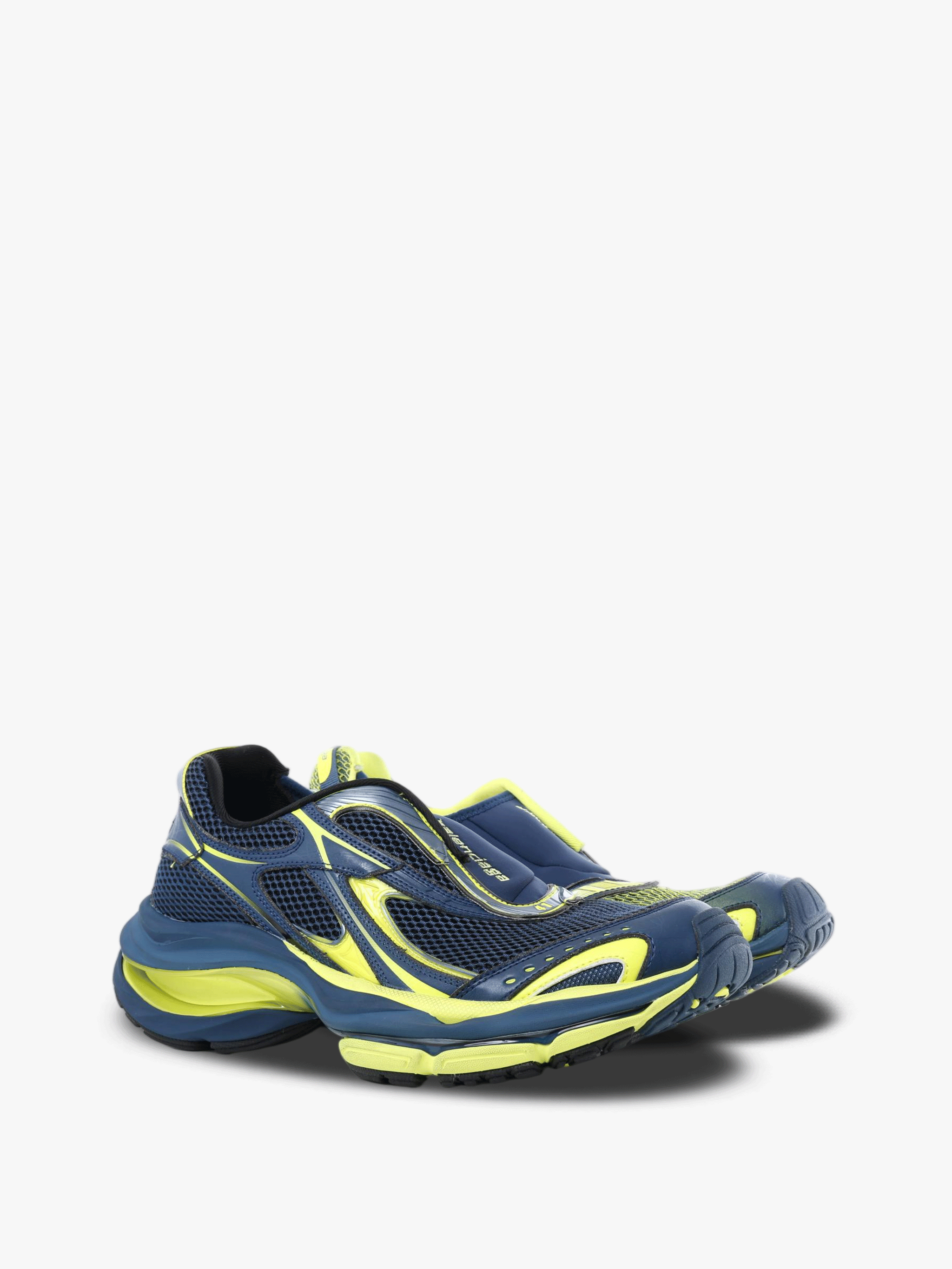 Navy shoes, front view