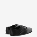 Black shoes, back view