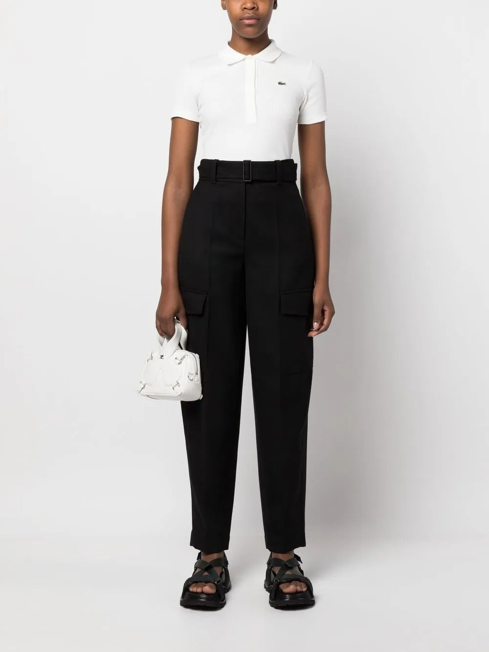 White shirt, full body view