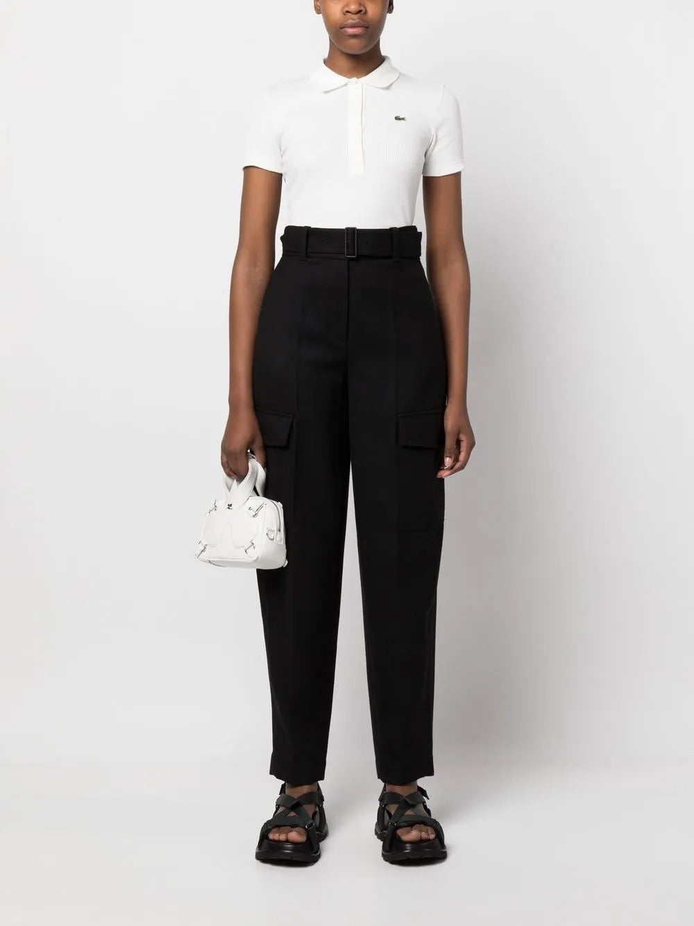 White shirt, full body view