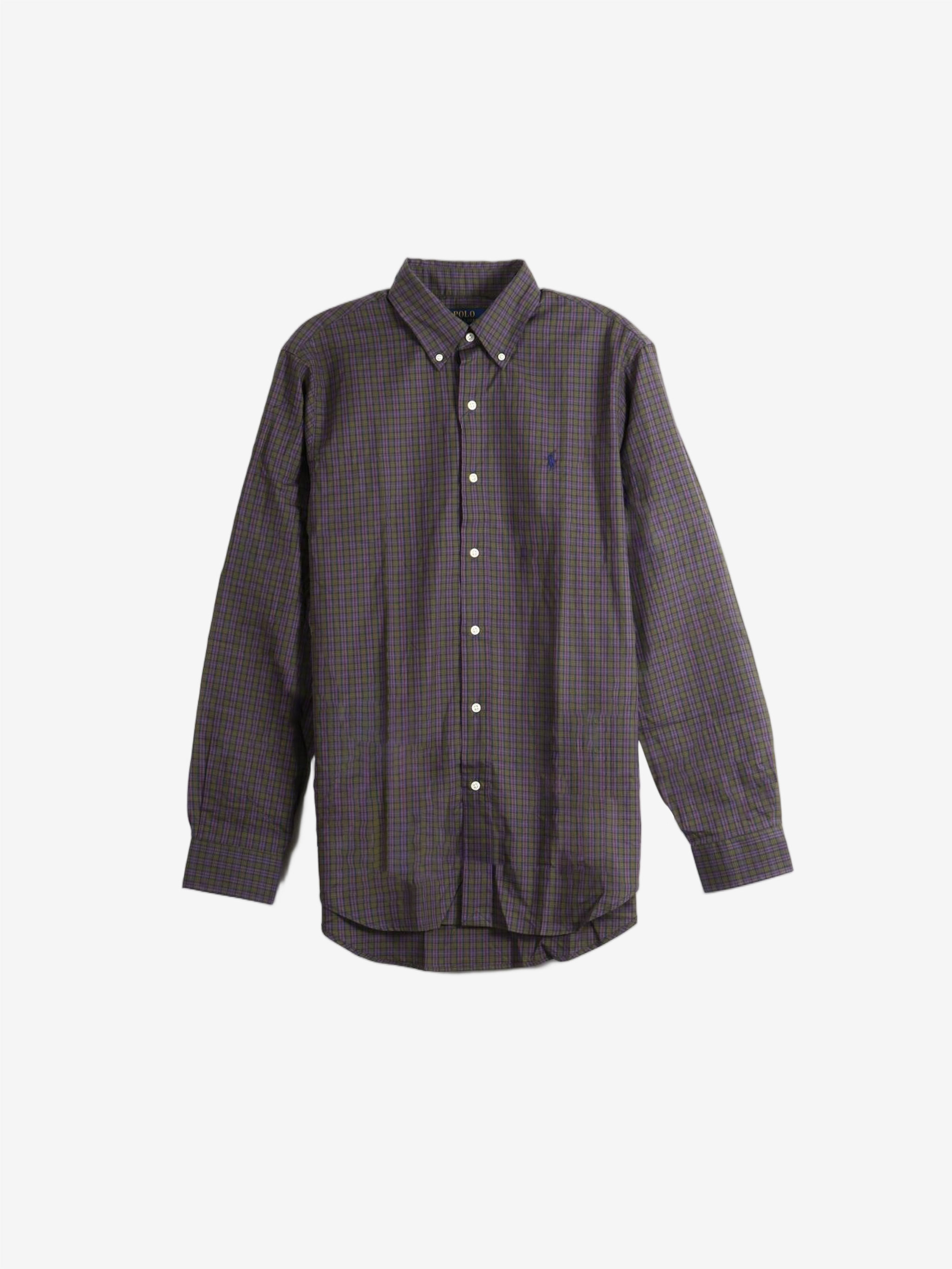 Purple shirt, front view