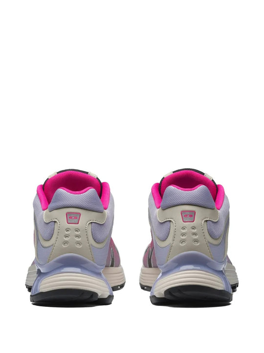 Pink snekaers, back view