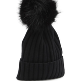 black hat, back view