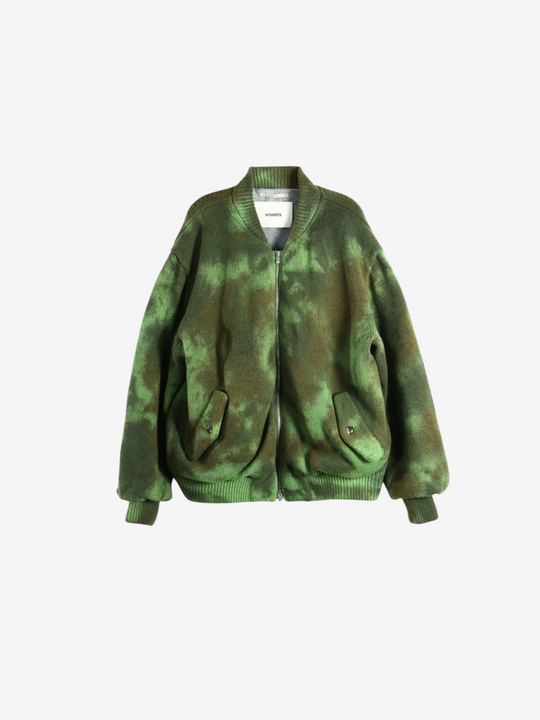 Green jacket, front view