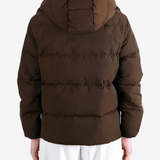 Brown jacket, full body view