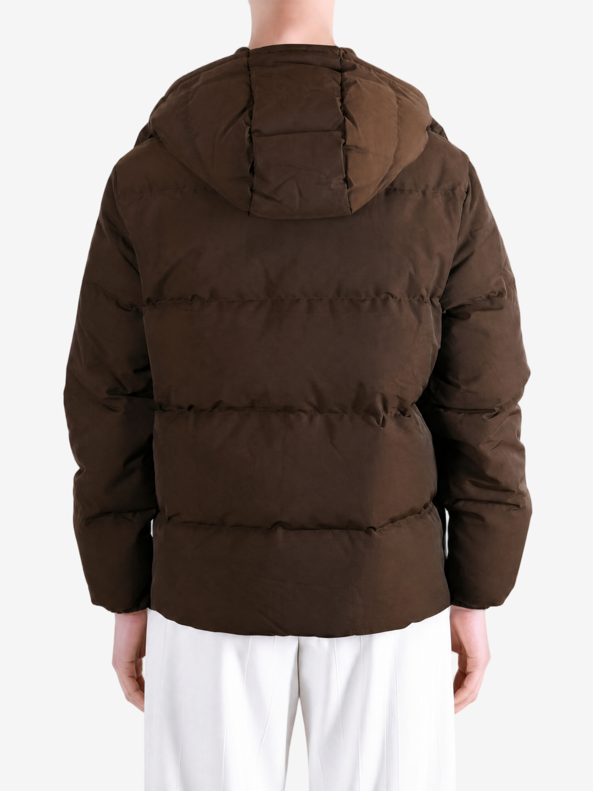 Brown jacket, full body view