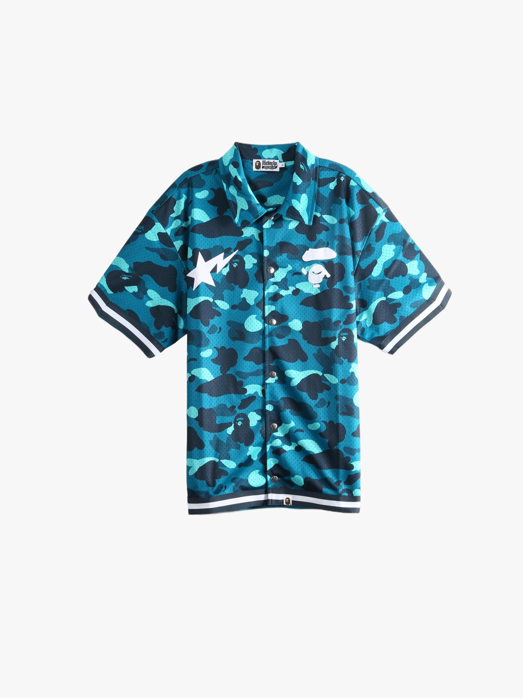 Blue shirt, front view