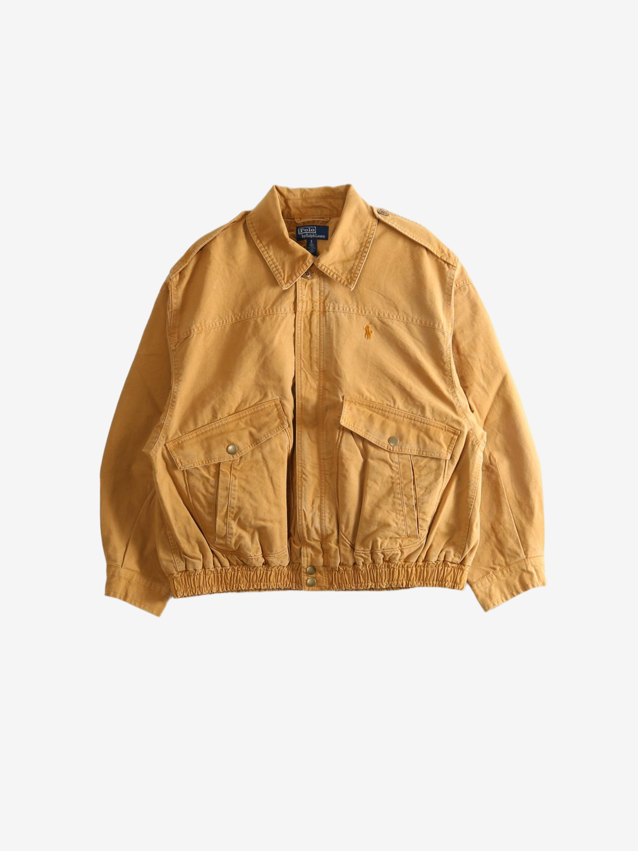 Tan jacket, front view