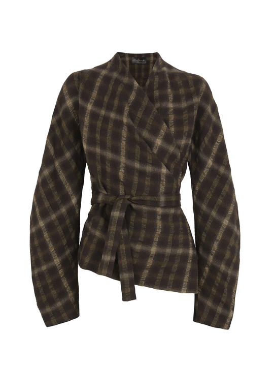 Brown jacket, front view