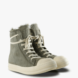Grey shoes, front view