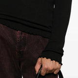 Black knitwear, front view