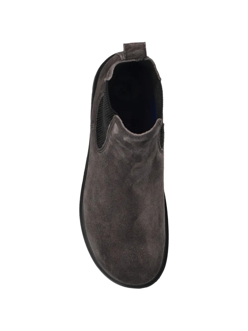 Grey boots, front view