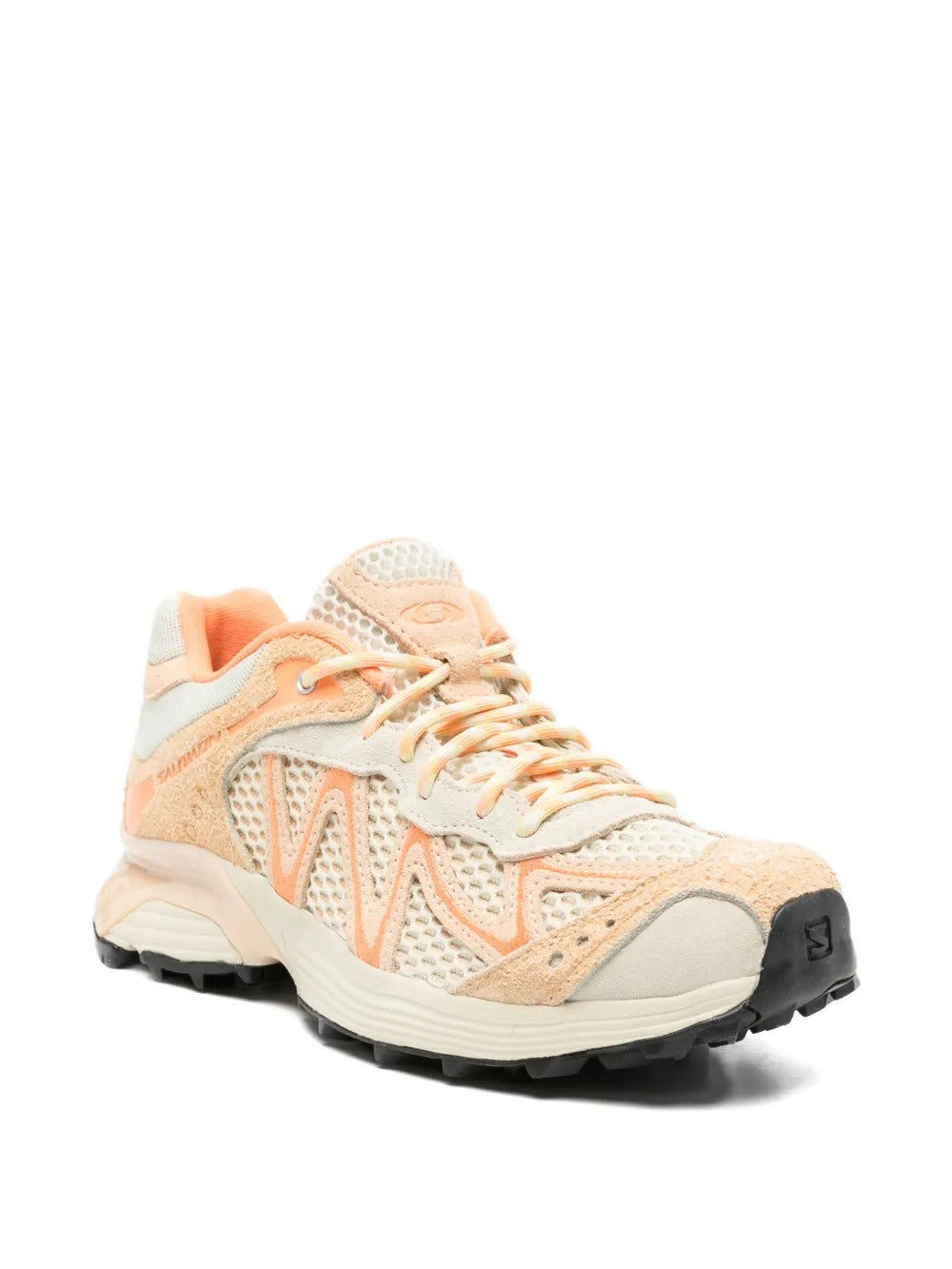 Orange sneaker, side view