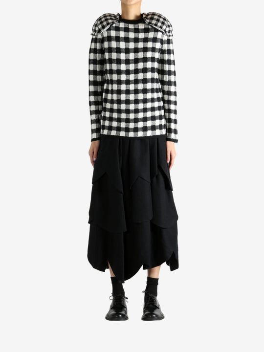 Black sweater, full body view