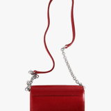 Red accessories, front view