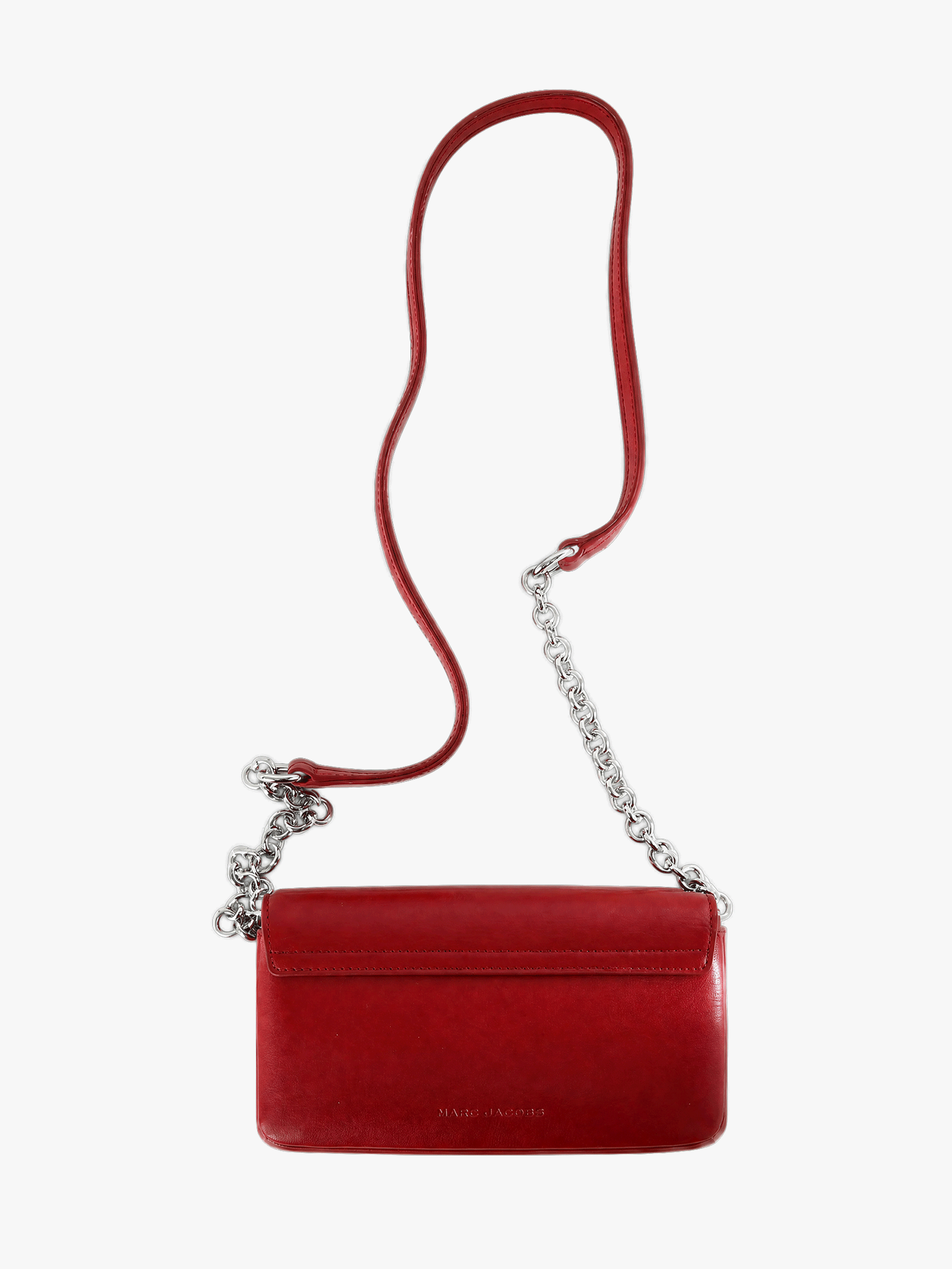 Red accessories, front view