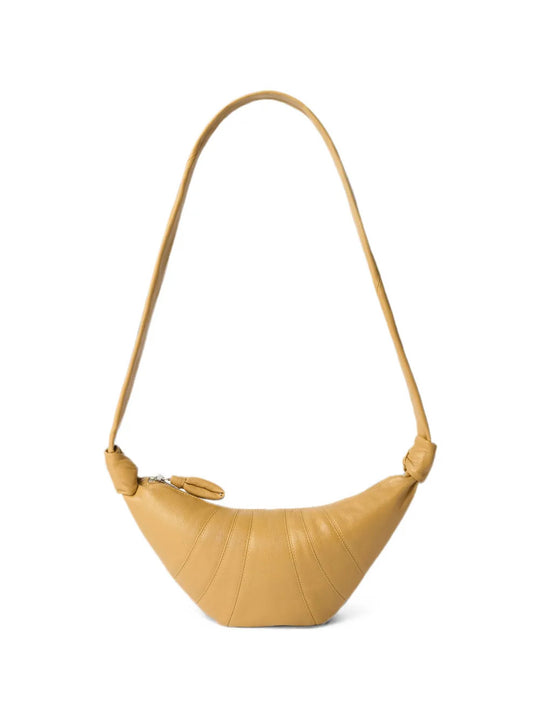 Tan bag, front view