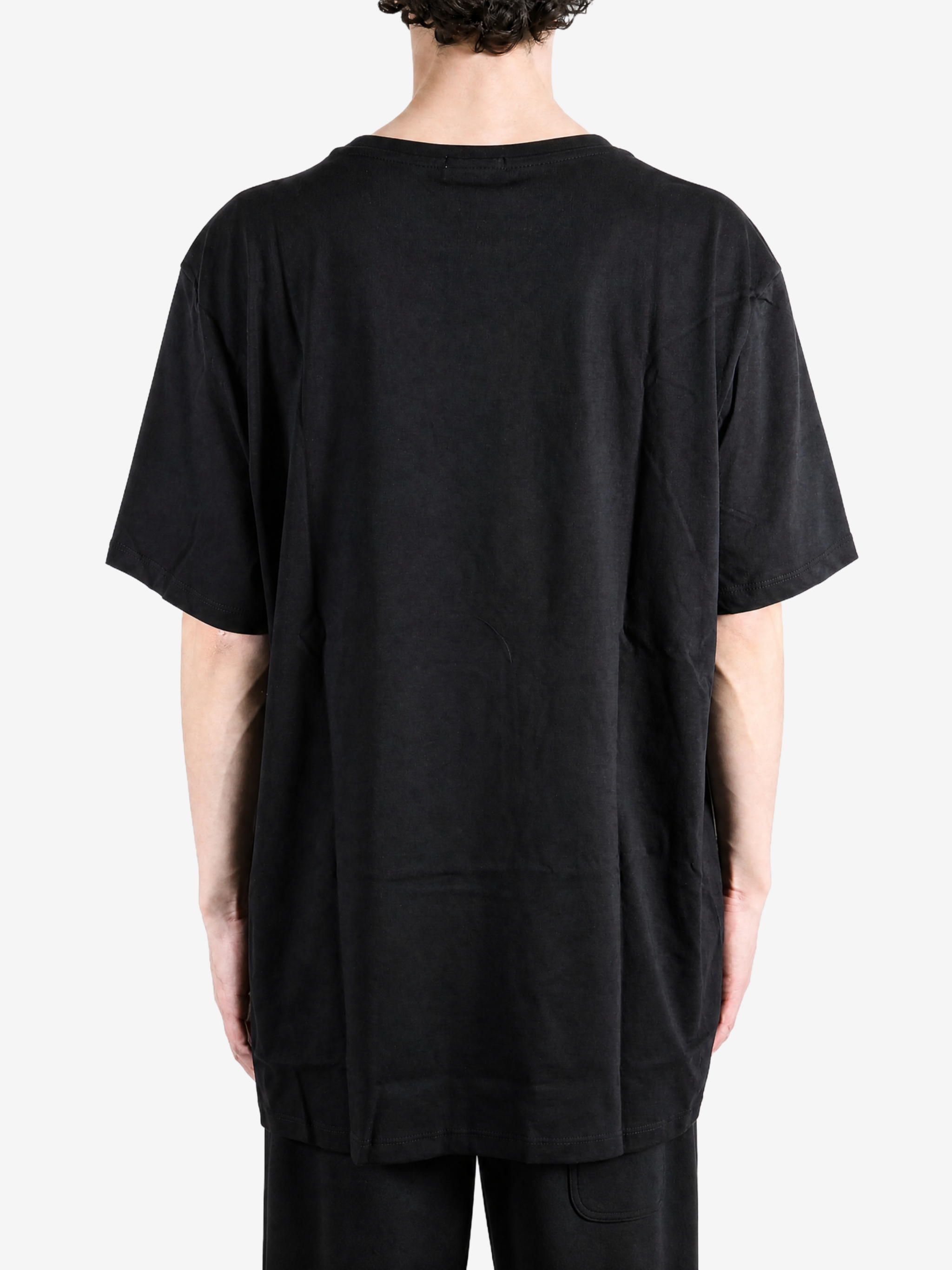 Black t-shirt, front view