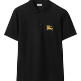 Black polo shirt,front view