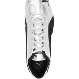 Grey sneakers, top view