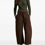 Green pullover, full body view