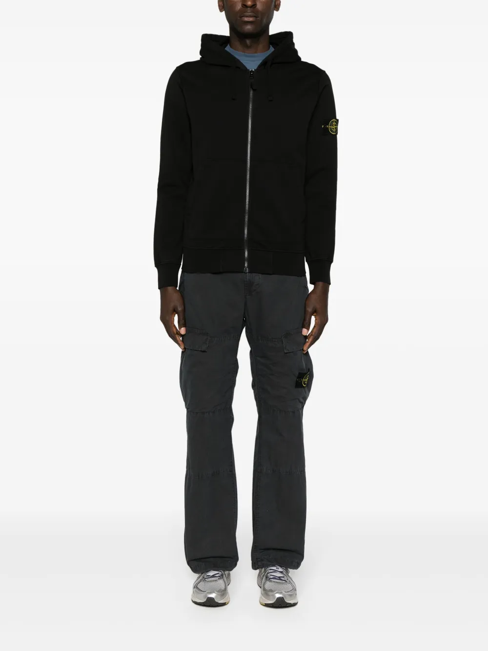 Black sweater, full body view