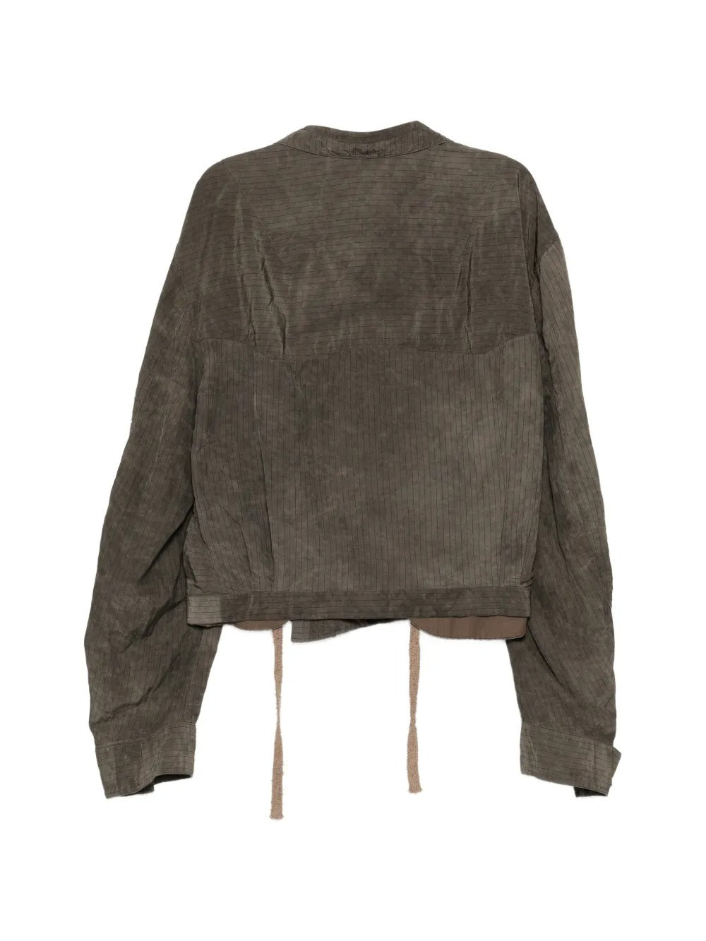 Brown jacket, back view