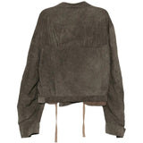 Brown jacket, back view