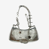 Grey bags,front view