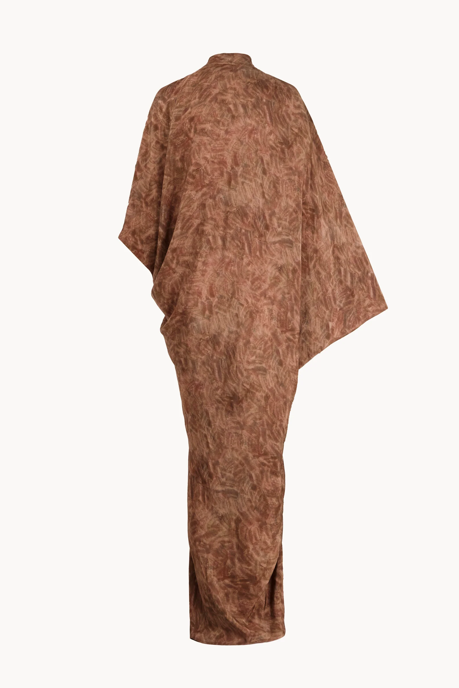 Burgundy dress, back view
