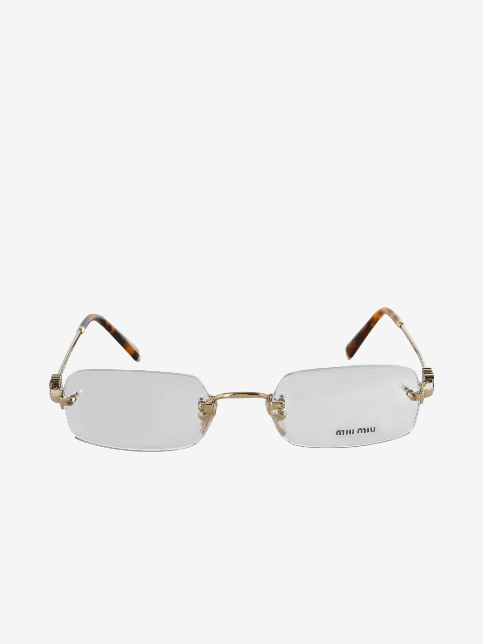 Tan eyewear, front view