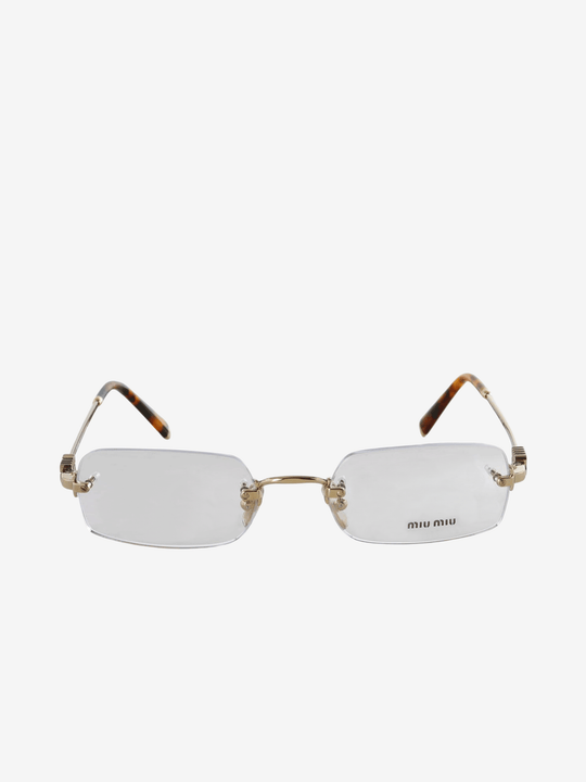 Tan eyewear, front view