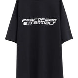 Black t-shirt, front view